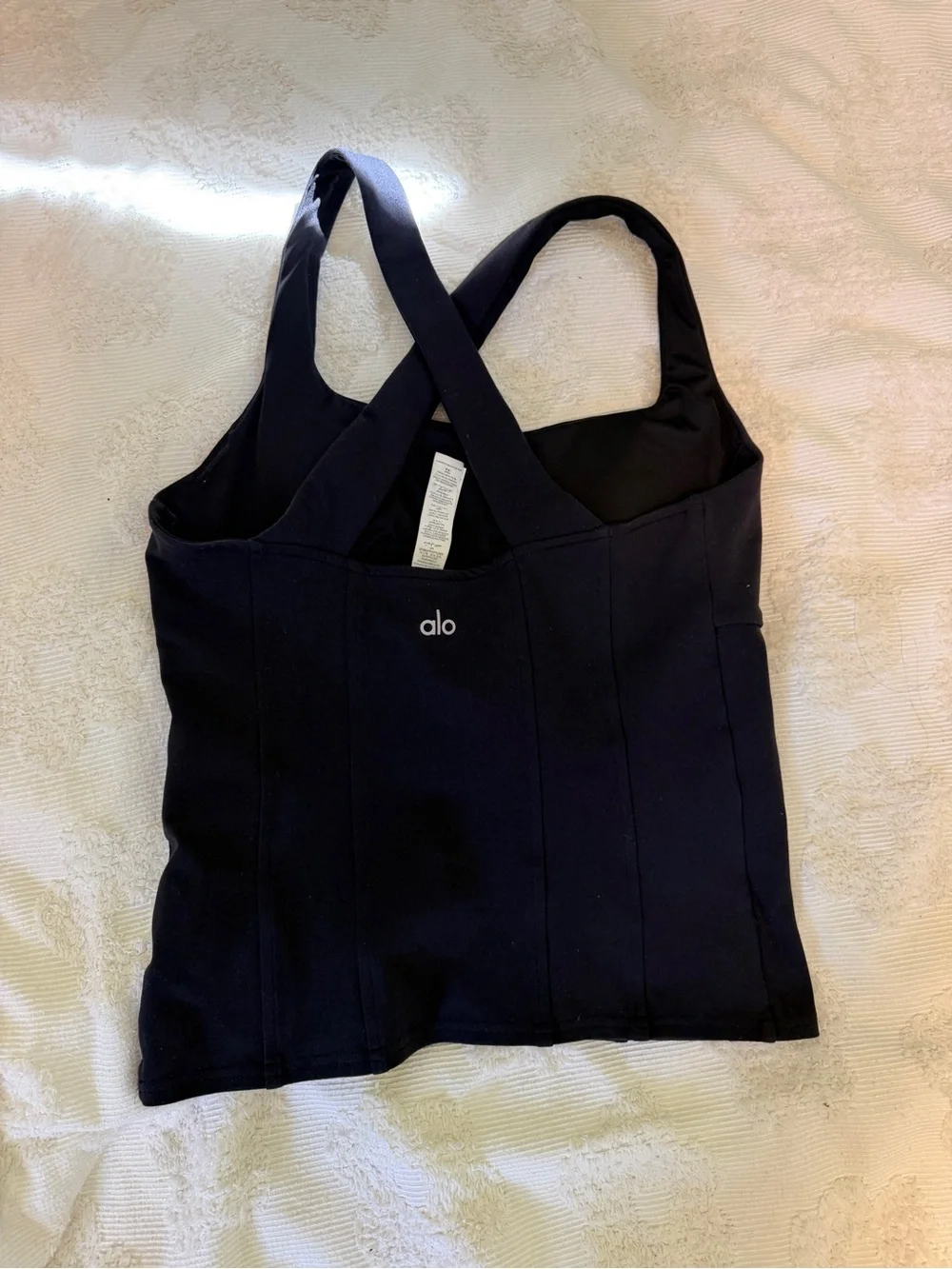 Alo Corset Tank - Black